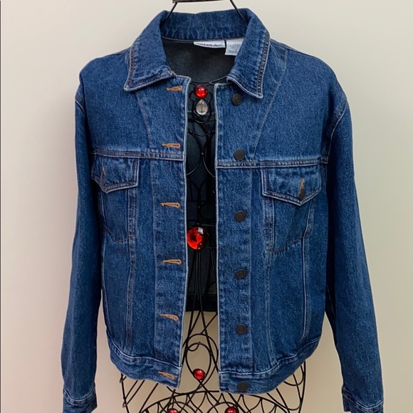bill blass Jackets & Blazers - New Bill Blass Denim Jacket Buttons Medium Blue